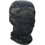 Multicam Camouflage Balaclava Full Face Scarf Mask Hiking Cycling Hunting Army Bike Military Head Cover Tactical Airsoft Cap Men Ski Mask for Men Windproof Thermal Winter Scarf Mask Women Neck Warmer Hood for Cycling Stevvex