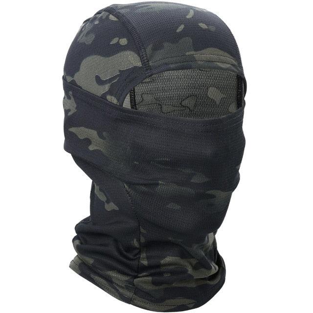 Multicam Camouflage Balaclava Full Face Scarf Mask Hiking Cycling Hunting Army Bike Military Head Cover Tactical Airsoft Cap Men Ski Mask for Men Windproof Thermal Winter Scarf Mask Women Neck Warmer Hood for Cycling Stevvex