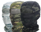 Multicam Camouflage Balaclava Full Face Scarf Mask Hiking Cycling Hunting Army Bike Military Head Cover Tactical Airsoft Cap Men Ski Mask for Men Windproof Thermal Winter Scarf Mask Women Neck Warmer Hood for Cycling Stevvex
