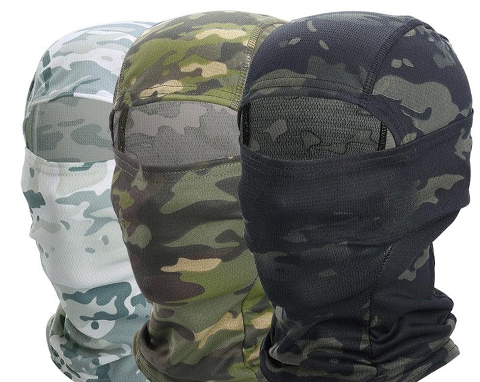 Multicam Camouflage Balaclava Full Face Scarf Mask Hiking Cycling Hunting Army Bike Military Head Cover Tactical Airsoft Cap Men Ski Mask for Men Windproof Thermal Winter Scarf Mask Women Neck Warmer Hood for Cycling Stevvex