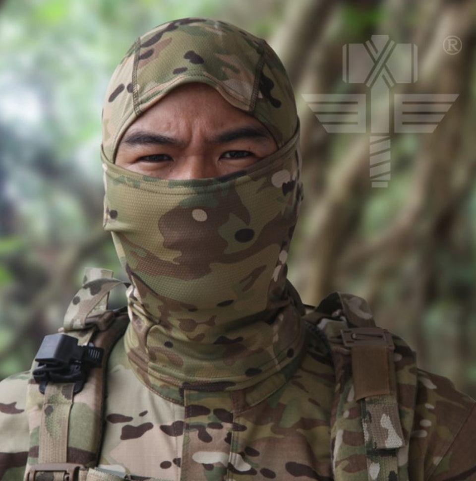 Multicam Camouflage Balaclava Full Face Scarf Mask Hiking Cycling Hunting Army Bike Military Head Cover Tactical Airsoft Cap Men Ski Mask for Men Windproof Thermal Winter Scarf Mask Women Neck Warmer Hood for Cycling Stevvex