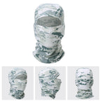 Multicam Camouflage Balaclava Full Face Scarf Mask Hiking Cycling Hunting Army Bike Military Head Cover Tactical Airsoft Cap Men Ski Mask for Men Windproof Thermal Winter Scarf Mask Women Neck Warmer Hood for Cycling Stevvex