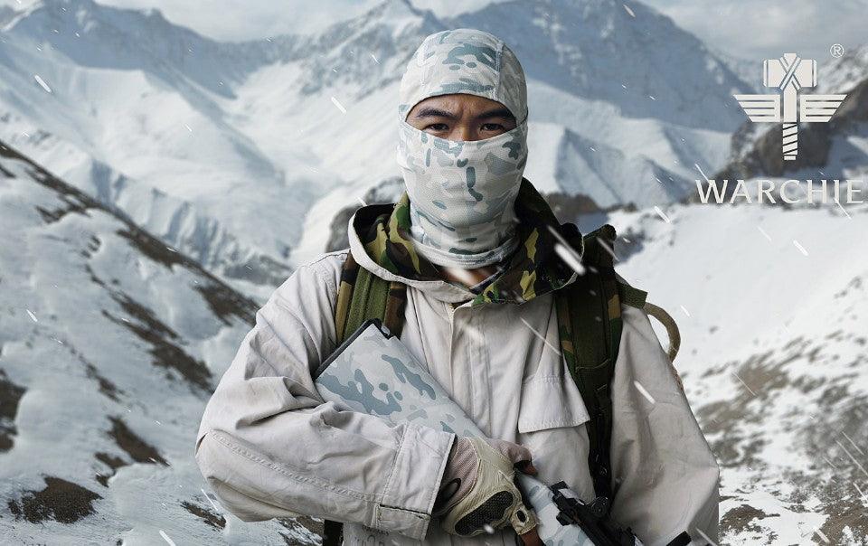 Multicam Camouflage Balaclava Full Face Scarf Mask Hiking Cycling Hunting Army Bike Military Head Cover Tactical Airsoft Cap Men Ski Mask for Men Windproof Thermal Winter Scarf Mask Women Neck Warmer Hood for Cycling Stevvex