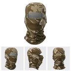 Multicam Camouflage Balaclava Full Face Scarf Mask Hiking Cycling Hunting Army Bike Military Head Cover Tactical Airsoft Cap Men Ski Mask for Men Windproof Thermal Winter Scarf Mask Women Neck Warmer Hood for Cycling Stevvex