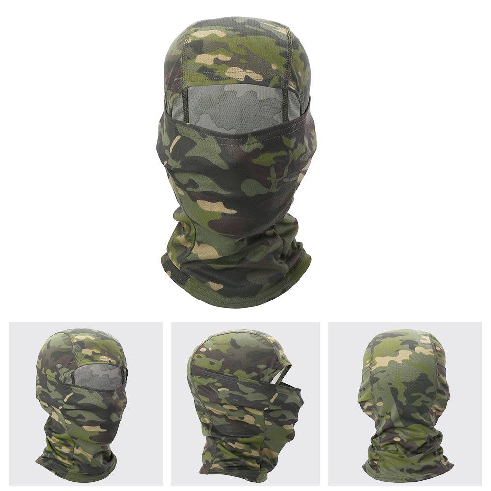 Multicam Camouflage Balaclava Full Face Scarf Mask Hiking Cycling Hunting Army Bike Military Head Cover Tactical Airsoft Cap Men Ski Mask for Men Windproof Thermal Winter Scarf Mask Women Neck Warmer Hood for Cycling Stevvex