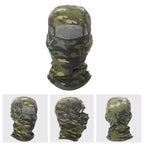 Multicam Camouflage Balaclava Full Face Scarf Mask Hiking Cycling Hunting Army Bike Military Head Cover Tactical Airsoft Cap Men Ski Mask for Men Windproof Thermal Winter Scarf Mask Women Neck Warmer Hood for Cycling Stevvex
