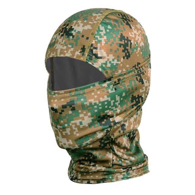 Multicam Camouflage Balaclava Full Face Scarf Mask Hiking Cycling Hunting Army Bike Military Head Cover Tactical Airsoft Cap Men Ski Mask for Men Windproof Thermal Winter Scarf Mask Women Neck Warmer Hood for Cycling Stevvex