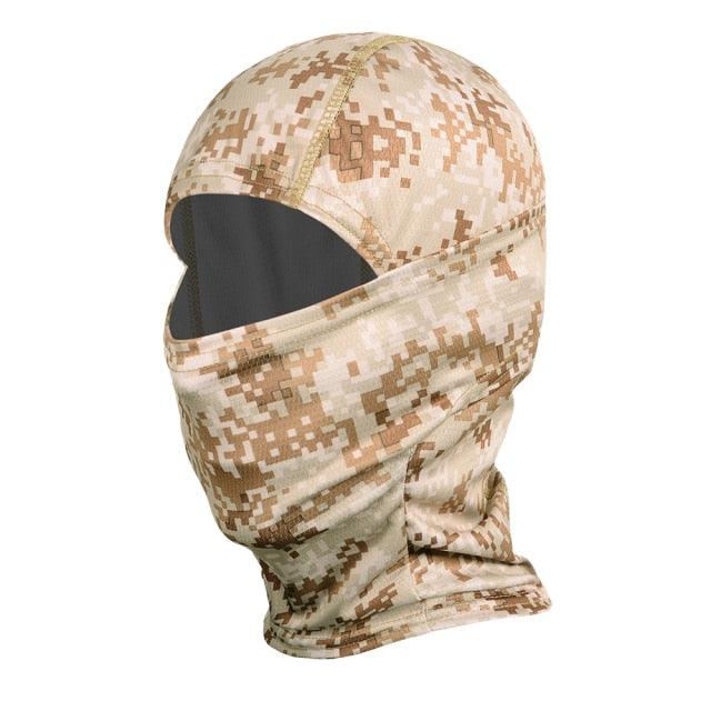 Multicam Camouflage Balaclava Full Face Scarf Mask Hiking Cycling Hunting Army Bike Military Head Cover Tactical Airsoft Cap Men Ski Mask for Men Windproof Thermal Winter Scarf Mask Women Neck Warmer Hood for Cycling Stevvex