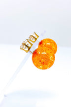 Multicolored Crystal Stud Earrings Sparkle Pink Blue