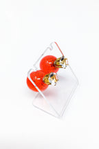 Multicolored Crystal Stud Earrings Sparkle Pink Blue