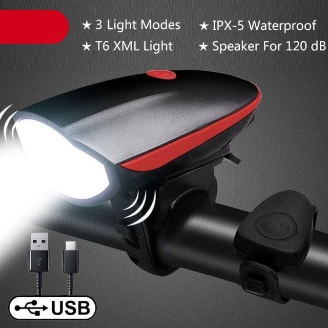 Multifunction Bicycle Light Ultra Bright With Electric 130dB Horn Bicycle Bell Bike Light Rainproof LED Bike Tail Light 2 Pack Bright Bicycle Rear Cycling Safety Flashlight Light Mode Options High Intensity Led Rear Light Fits On Any Bike Stevvex