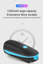 Multifunction Bicycle Light Ultra Bright With Electric 130dB Horn Bicycle Bell Bike Light Rainproof LED Bike Tail Light 2 Pack Bright Bicycle Rear Cycling Safety Flashlight Light Mode Options High Intensity Led Rear Light Fits On Any Bike Stevvex