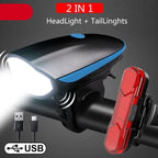 Multifunction Bicycle Light Ultra Bright With Electric 130dB Horn Bicycle Bell Bike Light Rainproof LED Bike Tail Light 2 Pack Bright Bicycle Rear Cycling Safety Flashlight Light Mode Options High Intensity Led Rear Light Fits On Any Bike Stevvex
