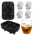 Multifunctional Ice Cube Maker Creative Silica Gel Gun Bullet Skull Shape Tray Mold Home Bar Party Cool Whiskey Wine Ice Cream Bar Tool Stevvex