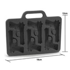 Multifunctional Ice Cube Maker Creative Silica Gel Gun Bullet Skull Shape Tray Mold Home Bar Party Cool Whiskey Wine Ice Cream Bar Tool Stevvex
