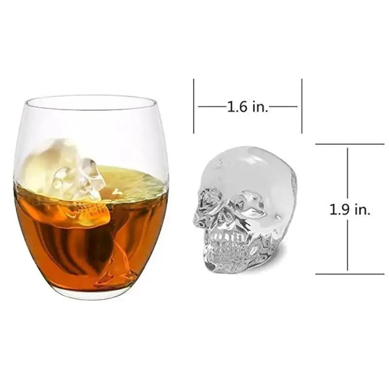 Multifunctional Ice Cube Maker Creative Silica Gel Gun Bullet Skull Shape Tray Mold Home Bar Party Cool Whiskey Wine Ice Cream Bar Tool Stevvex