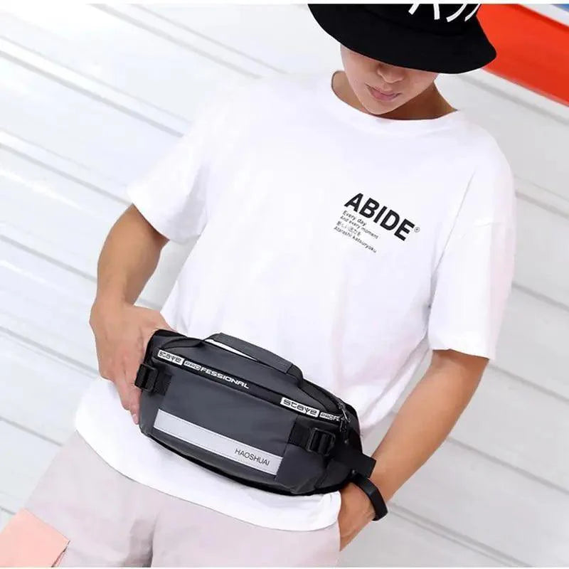 Multifunctional Outdoor Anti-Theft Waist Bag Men Fashionable Waterproof Fanny Pack Adjustable Belt Travel Bag Stevvex