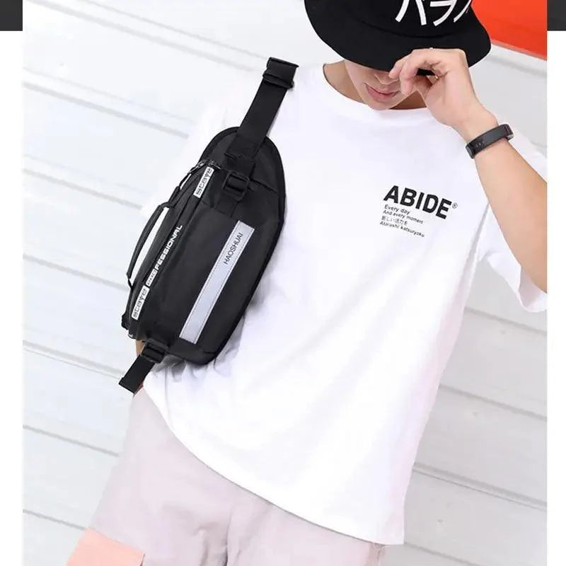 Multifunctional Outdoor Anti-Theft Waist Bag Men Fashionable Waterproof Fanny Pack Adjustable Belt Travel Bag Stevvex