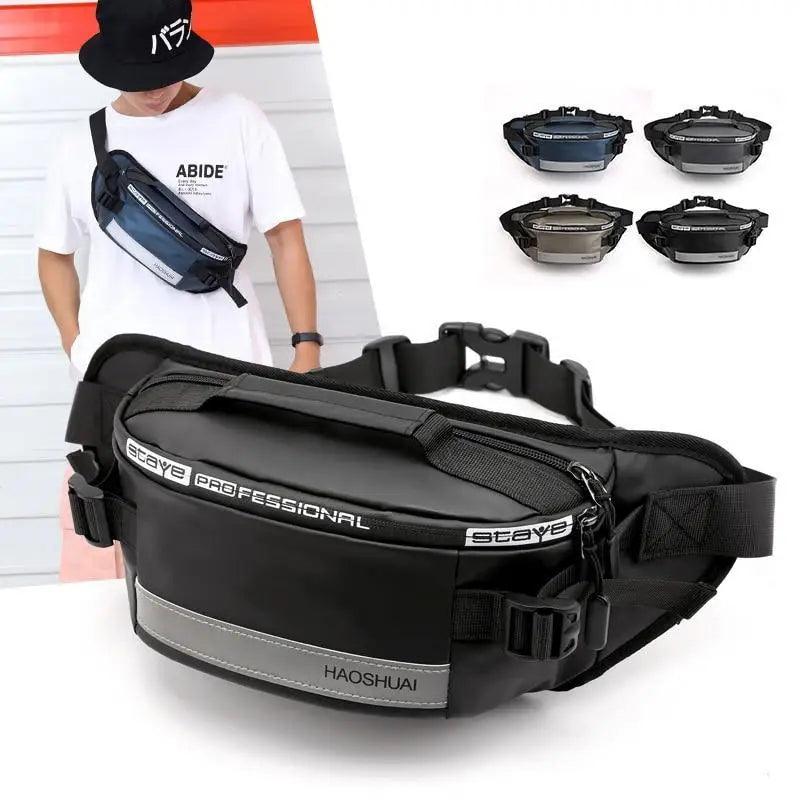 Multifunctional Outdoor Anti-Theft Waist Bag Men Fashionable Waterproof Fanny Pack Adjustable Belt Travel Bag Stevvex