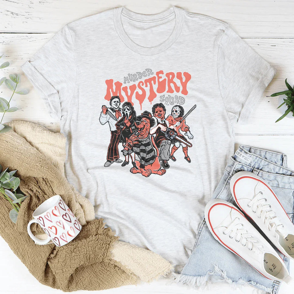 Murder Mystery Squad Tee Peachy Sunday