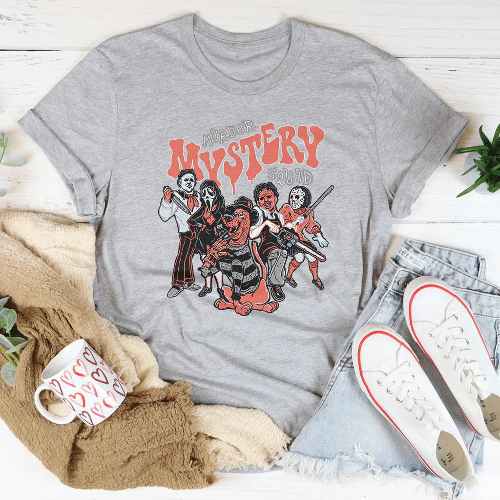 Murder Mystery Squad Tee Peachy Sunday