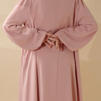 Candy Color Pleated Abaya | Must-have Essential Basic Dress (MA142)