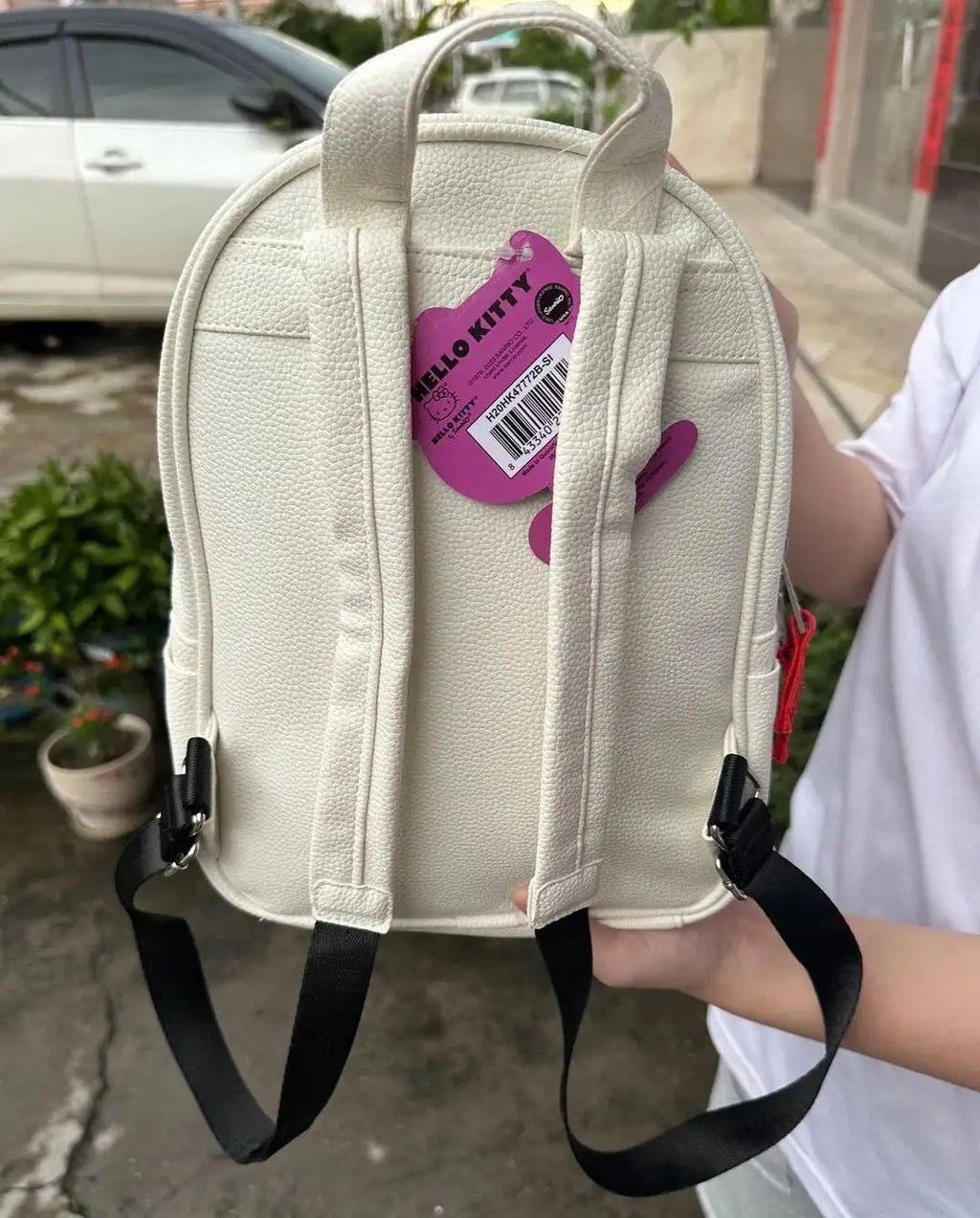 Red White Bow Backpack Bag Pi-Mart