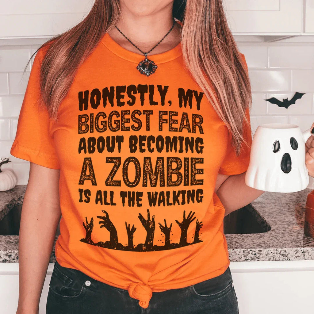 My Biggest Fear About Becoming A Zombie Tee Peachy Sunday