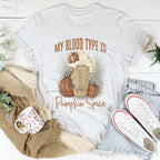 My Blood Type Is Pumpkin Spice Tee Peachy Sunday