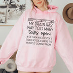 My Brain Has Way Too Many Tabs Open Hoodie Peachy Sunday