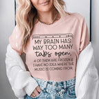 My Brain Has Way Too Many Tabs Open Tee - SJB-DIAMOND ELITES