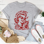 My Cat And I Talk Shit About You Tee Peachy Sunday