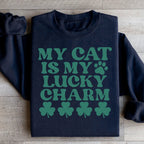 My Cat Is My Lucky Charm Sweatshirt Peachy Sunday