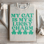 My Cat Is My Lucky Charm Sweatshirt Peachy Sunday
