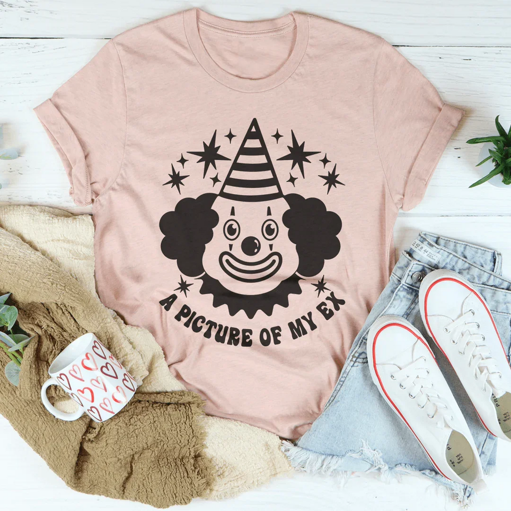 My Ex Clown Tee Peachy Sunday
