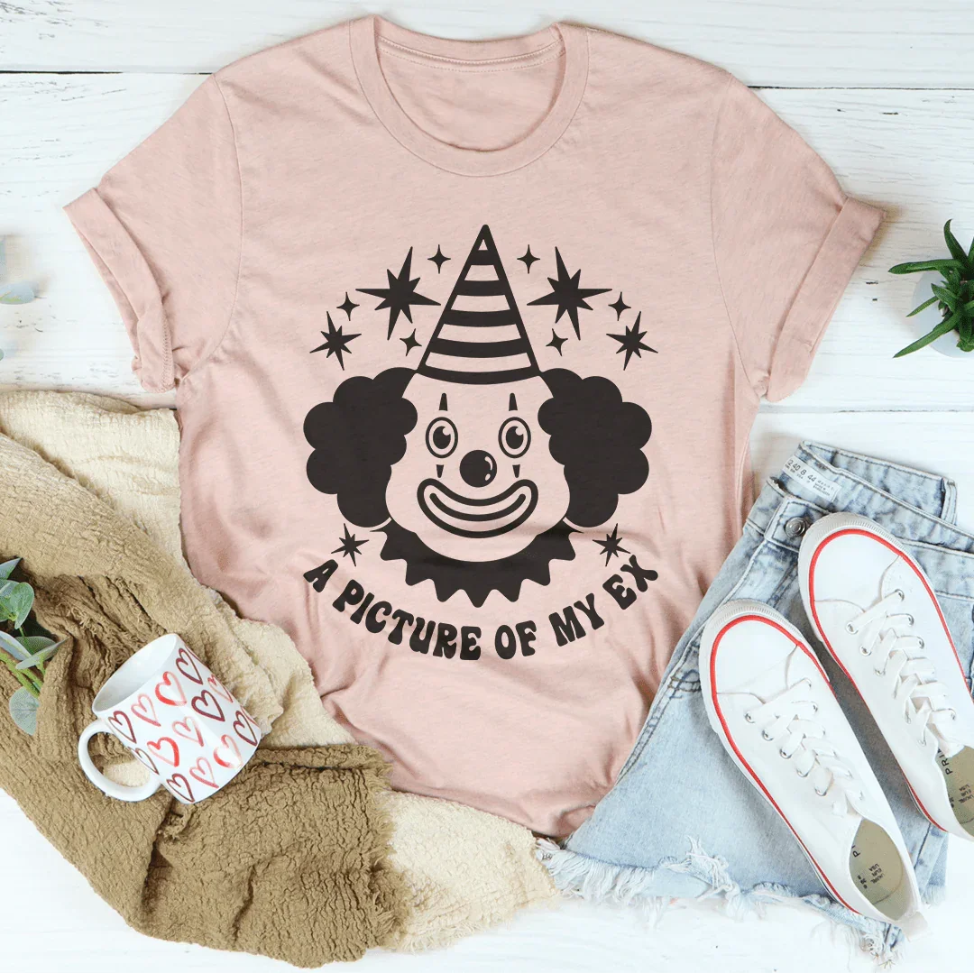 My Ex Clown Tee Peachy Sunday