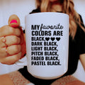 My Favorite Colors Ceramic Mug 15 oz Peachy Sunday