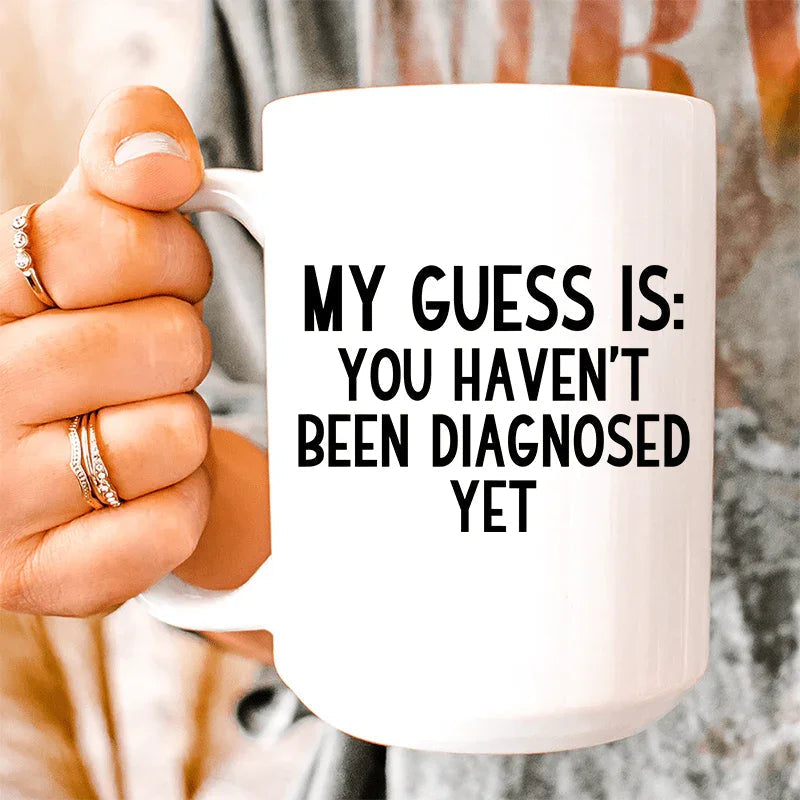 My Guess Is Ceramic Mug 15 oz Peachy Sunday