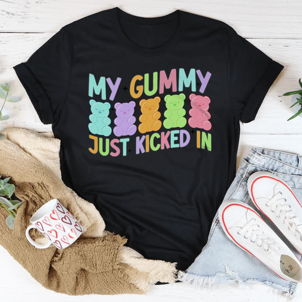 My Gummy Just Kicked In Tee Peachy Sunday