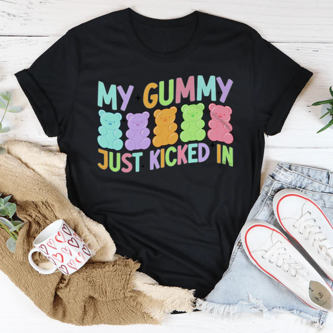 My Gummy Just Kicked In Tee Peachy Sunday