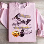 My Hat My Bat My Pumpkin And My Cat Sweatshirt Peachy Sunday