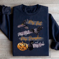 My Hat My Bat My Pumpkin And My Cat Sweatshirt Peachy Sunday
