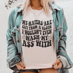 My Haters Are Cut From A Cloth Tee Peachy Sunday