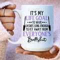 My Life Goal Ceramic Mug 15 oz Peachy Sunday