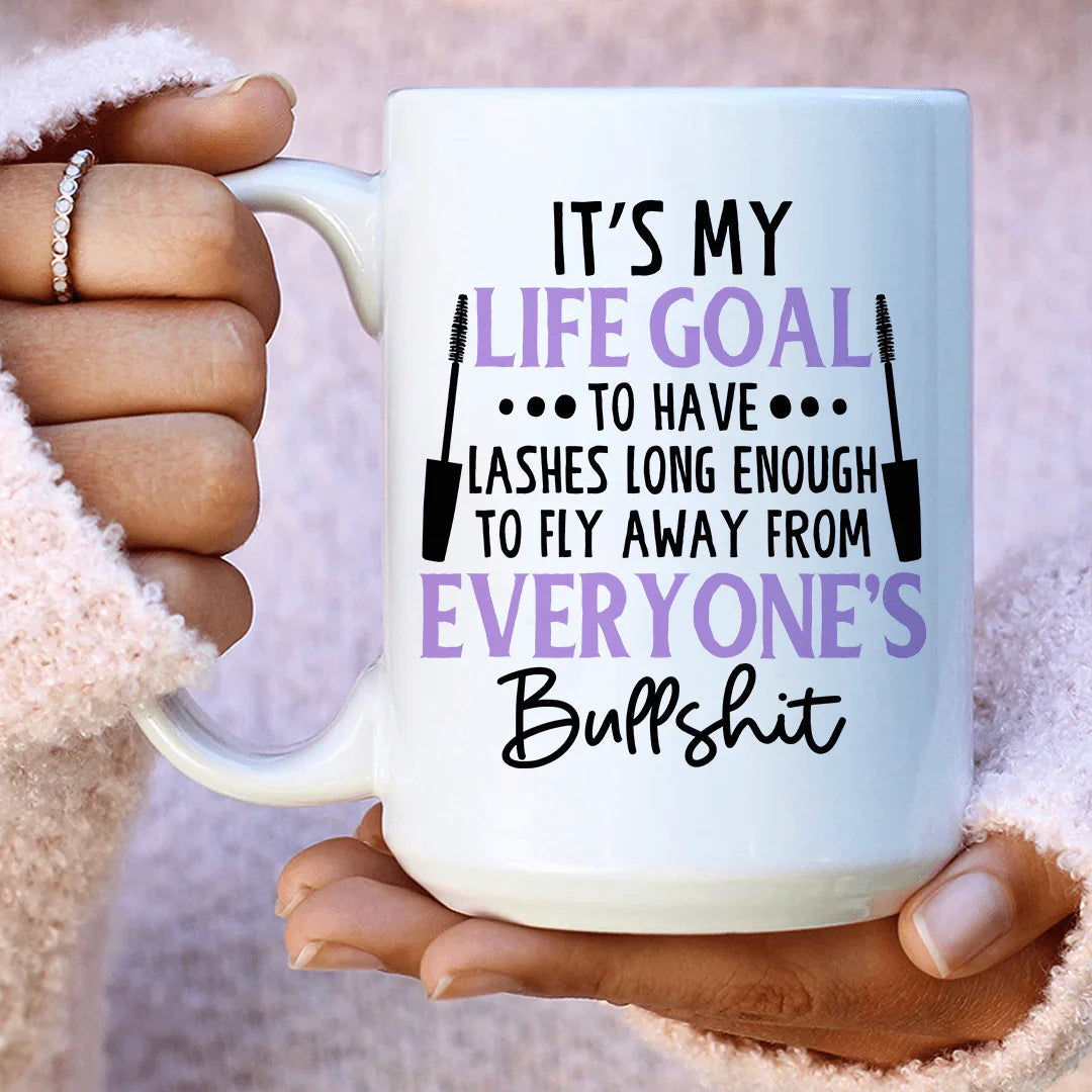 My Life Goal Ceramic Mug 15 oz Peachy Sunday