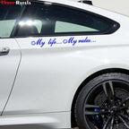 "My Life...My Rules... "Car Stickers and Decals Auto Motorcycle Bumper sticker Decal Car Sticker Written Words Occlusion Scratch Decals Auto Sticker Vinyl Sticker Cool Waterproof Decals for Laptop Water Bottles Skateboard Motorcycle Car Bike Stevvex
