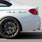 "My Life...My Rules... "Car Stickers and Decals Auto Motorcycle Bumper sticker Decal Car Sticker Written Words Occlusion Scratch Decals Auto Sticker Vinyl Sticker Cool Waterproof Decals for Laptop Water Bottles Skateboard Motorcycle Car Bike Stevvex