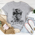 My Redeemer Lives Tee Peachy Sunday