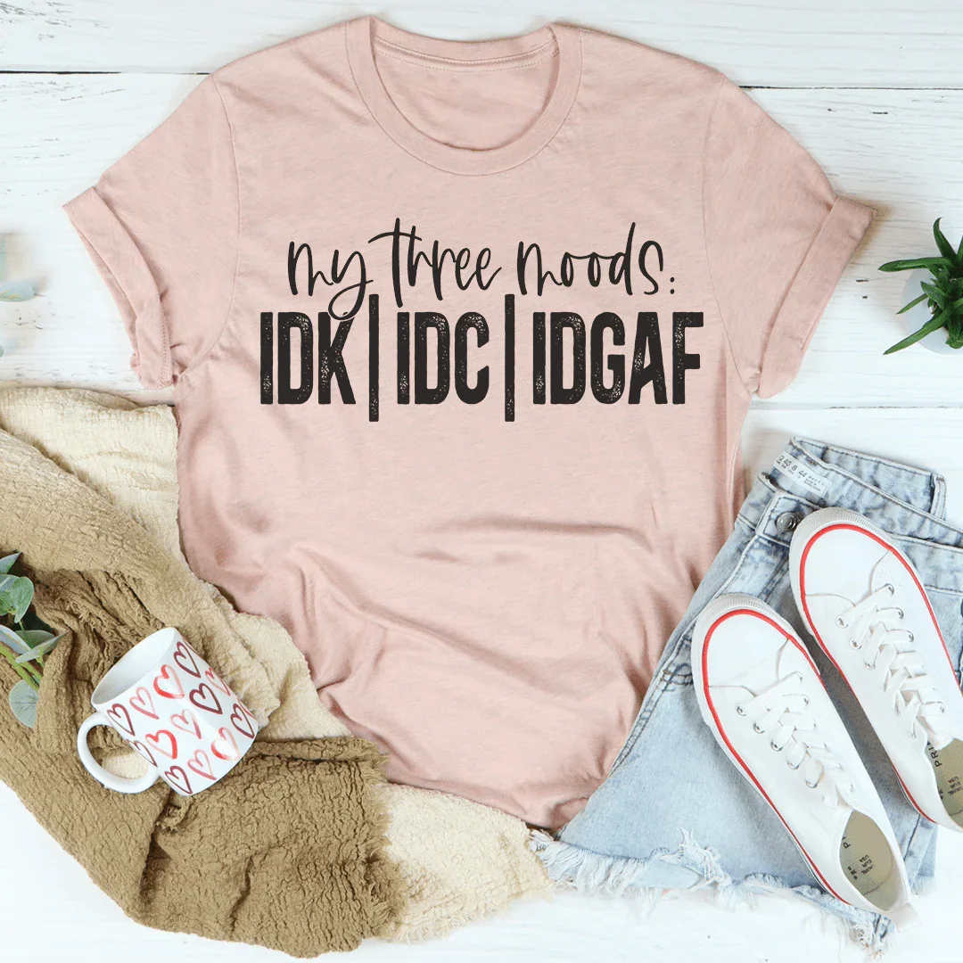 My Three Moods Tee Peachy Sunday