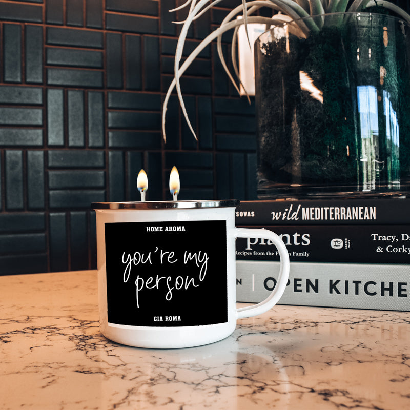 16oz Reusable Metal Candle Mug Scented Candle With Custom Label Color Option BandsCo Straps